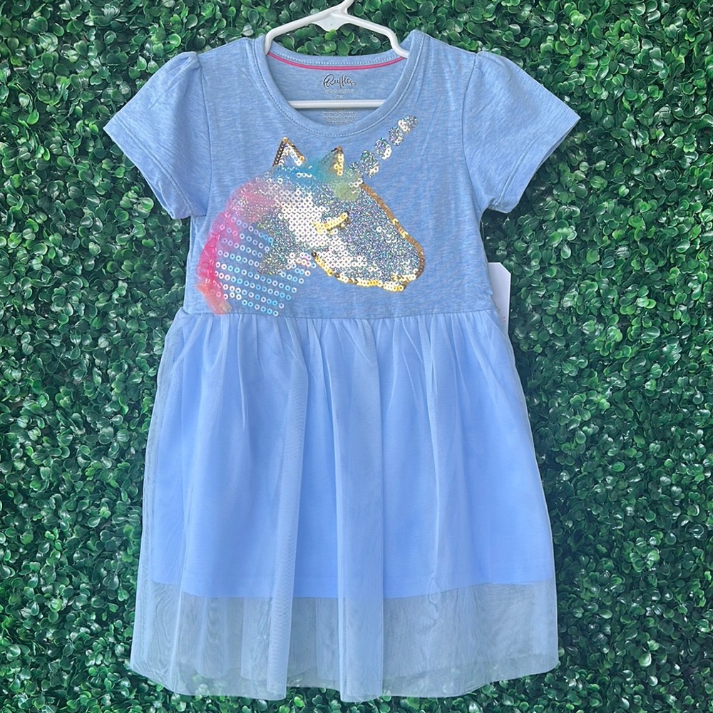 Pastel Blue Unicorn Dress